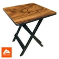 thumbnail image 6 of Ozark Trail 19-inch Plastic Folding Outdoor Camp Side Table, Burl Wood Print, 6 of 9
