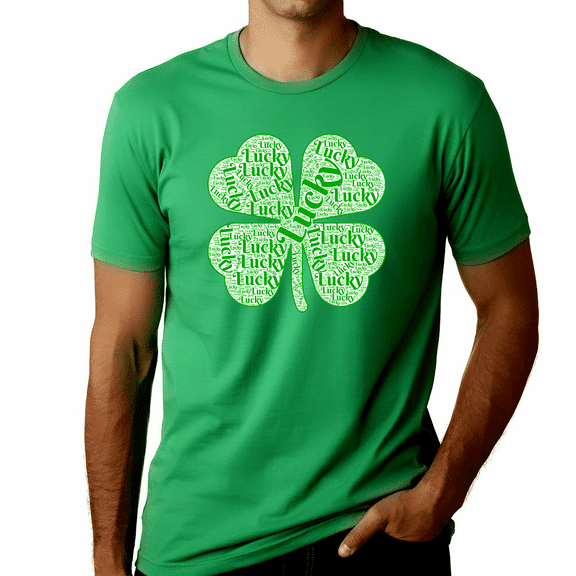 St Pattys Day Shirts For Men Irish Lucky Clover Shamrock St Patricks Day Shirts Funny Men Shamrock Shirt