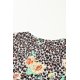 thumbnail image 2 of ABPHQTO Camiseta cruzada con estampado de girasol y leopardo para mujer, 2 of 5