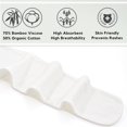 thumbnail image 2 of 3 Pcs 100% Cotton Under Breast Sweat Pads, 3-Layer Bra Liners for Boob Sweat with Breathable Gauze, Washable Absorbent Anti-Chafing Breast Liners for Women, 2 of 6