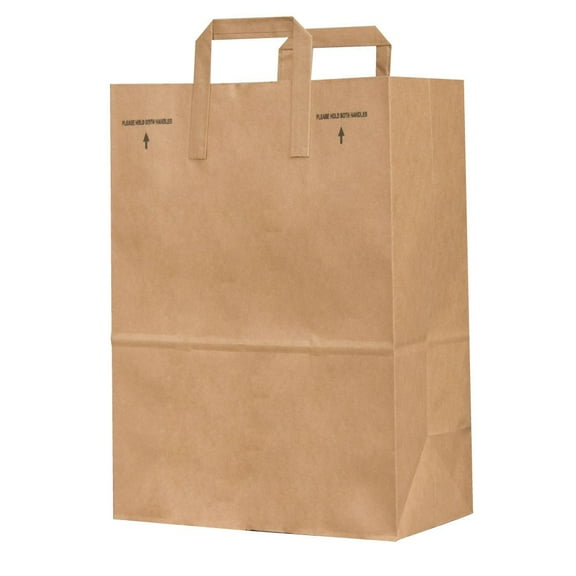 General SK1670EZ300 1/6 BBL Paper Grocery Bag, 70lb Kraft, Standard 12 x 7 x 17, (Case of 300 bags)