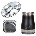 thumbnail image 3 of Salero y pimentero de acero inoxidable con fondo de cristal, accesorios de cocina modernos, 3 of 5
