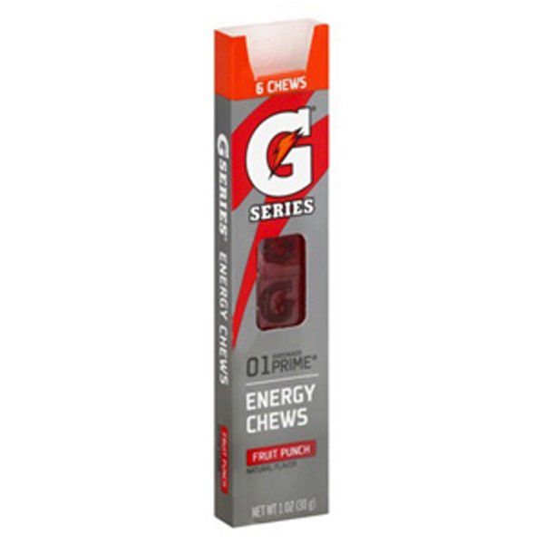 Gatorade Fruit Punch Prime Energy Chews Pack of 16