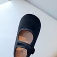 thumbnail image 4 of YHAJDS Girls Solid Color Velvet Flats Mary Jane Shoes for Toddler Princess, 4 of 5