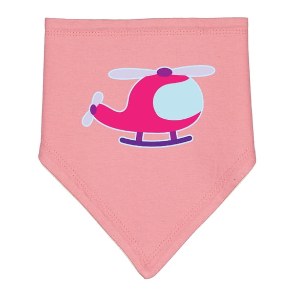 Inktastic Helicopter Pink Girls Baby Bandana Bib