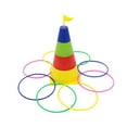 thumbnail image 2 of Parent-Child Ring Toss Game Set, Foldable Plastic Throwing Toy, Indoor Outdoor Activity, Color Recognition Educational Gift, Family Bonding Sports Competition, 2 of 6
