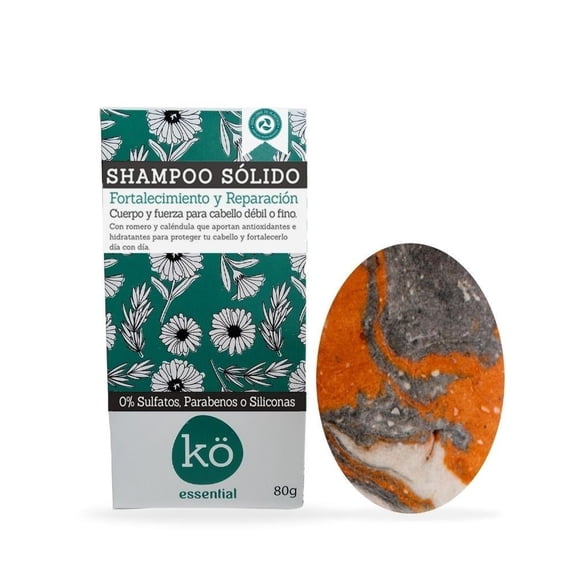 Shampoo sólido Kö Essential fortalecimiento y reparación  80 g