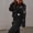 Noir, variante sur LOVZFMLL Vestes pour Femmes Veste en Jean Effilochée Lavée Veste en Denim à Boutons avec Poches