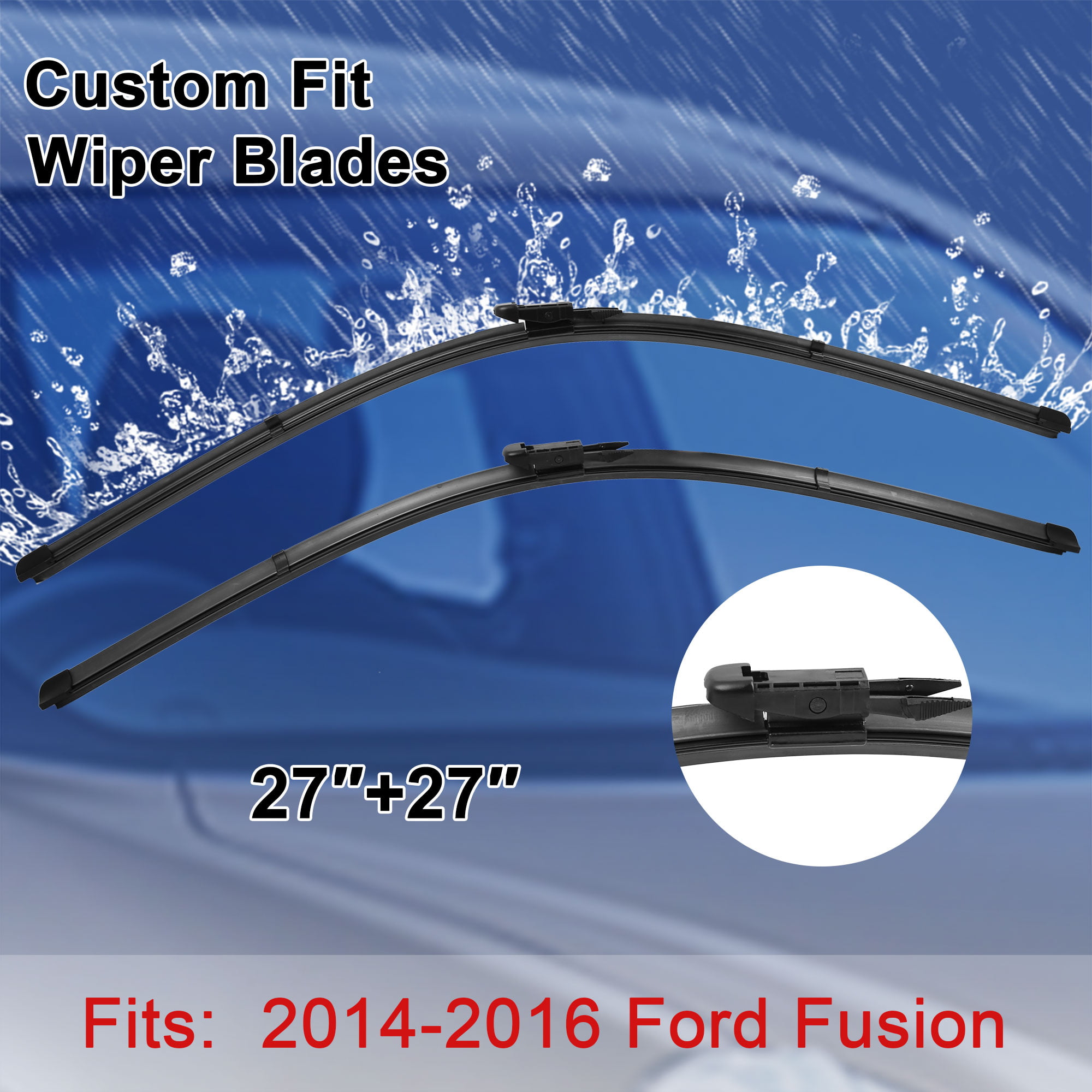 VALEO Silencio Wiper Blade PAIR 680mm 27 Fits FORD Fusion Mondeo DS7317528AC 
