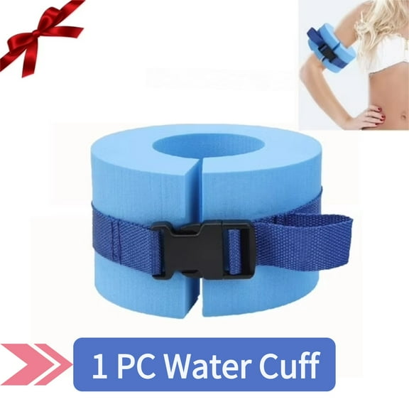 Water Aerobics Cuff, Aquatic Exercise Cuff - 1PC Adjustable Float Cuffs for Water Fitness, Swimming Training with Ankle & Arm Straps