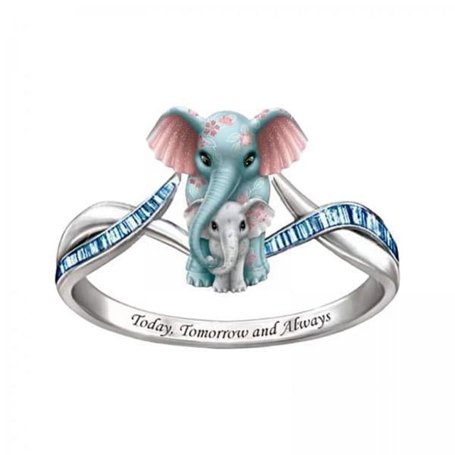 2-6 paquetes anillo de boda decoración anillo femenino para el cumpleaños del día de San Valentín 5 piezas