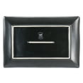 thumbnail image 4 of Gibson Home  Urban Cafe 2 Pc 12 In Rectangle Stoneware Platter Set Grey - 12"x8.25"1.15", 4 of 5
