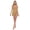 Brown, variant on Women's One Piece Swimdress Swimsuits Slimming Tummy Control Swim Dress With Detachable Skirt, Mint White Stripe