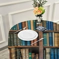 thumbnail image 6 of GZHJMY Bookshelf Plaid Polyester Fiber Round Lace Tablecloth, Delicate Table Decoration Items, Protect Your Table (60 Inches/Diameter)., 6 of 7