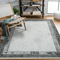 thumbnail image 2 of Anthracite Framed Area Rugs for Living Room Washable Rugs Boho Moroccan Area Rug Soft Neutral Geometric Bohemian Carpet Distressed Indoor Rug for Bedroom Dining Room Office Foldable Nonslip Rug, 2 of 9