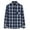 Navy 1, variant on ZRGHAOYLQ Mens Big and Tall Black Plaid Shirt Lightweight Long Sleeve Shirts with Pockets Turndown Collar Button Down Cardigan Jacket