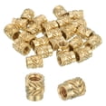 thumbnail image 1 of 46 Pcs Threaded Inserts, M4 Brass Heat Set Insert for 3D Printing, M4x6x7mm, 1 of 6