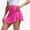 Hot Pink, variant on Ltctricy Skorts for Women Crossover High Waisted Side Split Mini Tennis Skirts with Shorts Pockets Workout Athletic Skorts