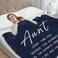 thumbnail image 2 of Gifts for Aunt, Aunt Gifts, Best Aunt Ever Gifts, Birthday Gift for Aunt, Aunt Blanket, Gifts for Aunt from Niece, to My Aunt Throw Blankets, Blanket for Aunt 60"x80", 2 of 6