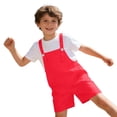 thumbnail image 5 of Mercatoo Youth Shortalls Girls Boys Classic Sleeveless 𝐑omper Soft Bib Overall Shorts Kid 𝐏reppy Wide Leg Shorts Casual Short Jumpsuit, 5 of 7