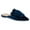 Blue, variant on Women Bowknot Pointed Toe Slide Flats Low Chunky Heel Slip on Mules Comfortable Party Office Dress Shoes Size 10 Dark Red