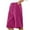 Hot Pink, variant on Mgmyaa Women's Bermuda Shorts for Women Summer Dressy Casual Elastic High Waisted Wide Leg Knee Length Shorts with Pockets