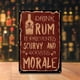 thumbnail image 2 of Placa Metal Vintage Pintura Hierro Rectangular Ron Arte Pared Bar para El 20x30cm, 2 of 9