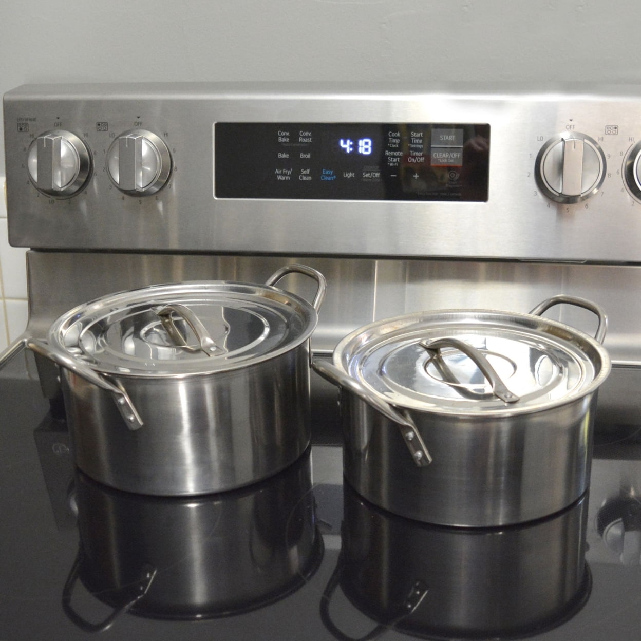 8 Piece Stainless Steel Stock Pot Set