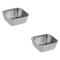 thumbnail image 3 of 2 Bandejas Para Servir Cestas De Almacenamiento De Cocina De Acero Inoxidable Para Barbacoa Hogar Plata, 3 of 9