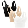 thumbnail image 5 of Fvwitlyh Bralettes For Women Womens Comfort Lightly Lined Seamless Wireless Triangle Bralette Bra Multicolor,M, 5 of 5