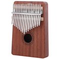 thumbnail image 3 of 17-Tone Kalimba Portable Sapele Thumb Piano with Hammer Beginner Musical Instrument, 3 of 4