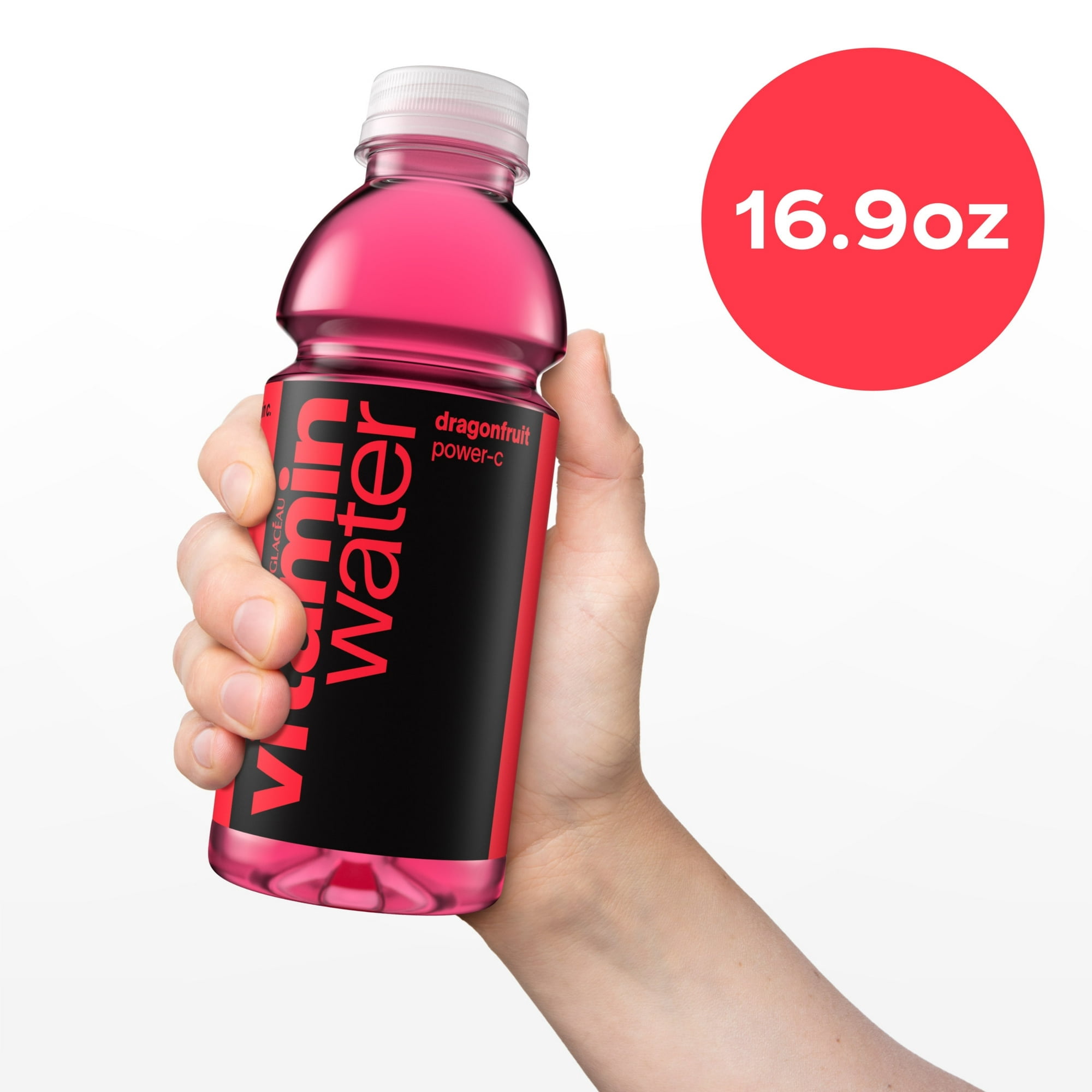 vitaminwater Power-C Dragonfruit Flavored Water Beverage, 16.9 fl oz, 6 Pack Bottles
