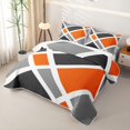 thumbnail image 3 of Erosebridal Patchwork Geometric Checkered Quilt Full,Multicolor Plaid Stripes Full Bedspread Sets For Girls,3-Piece, 3 of 7