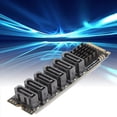 thumbnail image 1 of 2X M.2 to SATA3.0 Adapter Card, PCB 6Gbps High Speed ASM1166 M.2 PCIE to SATA Expansion Card Support 6 SATA Devices, 1 of 8