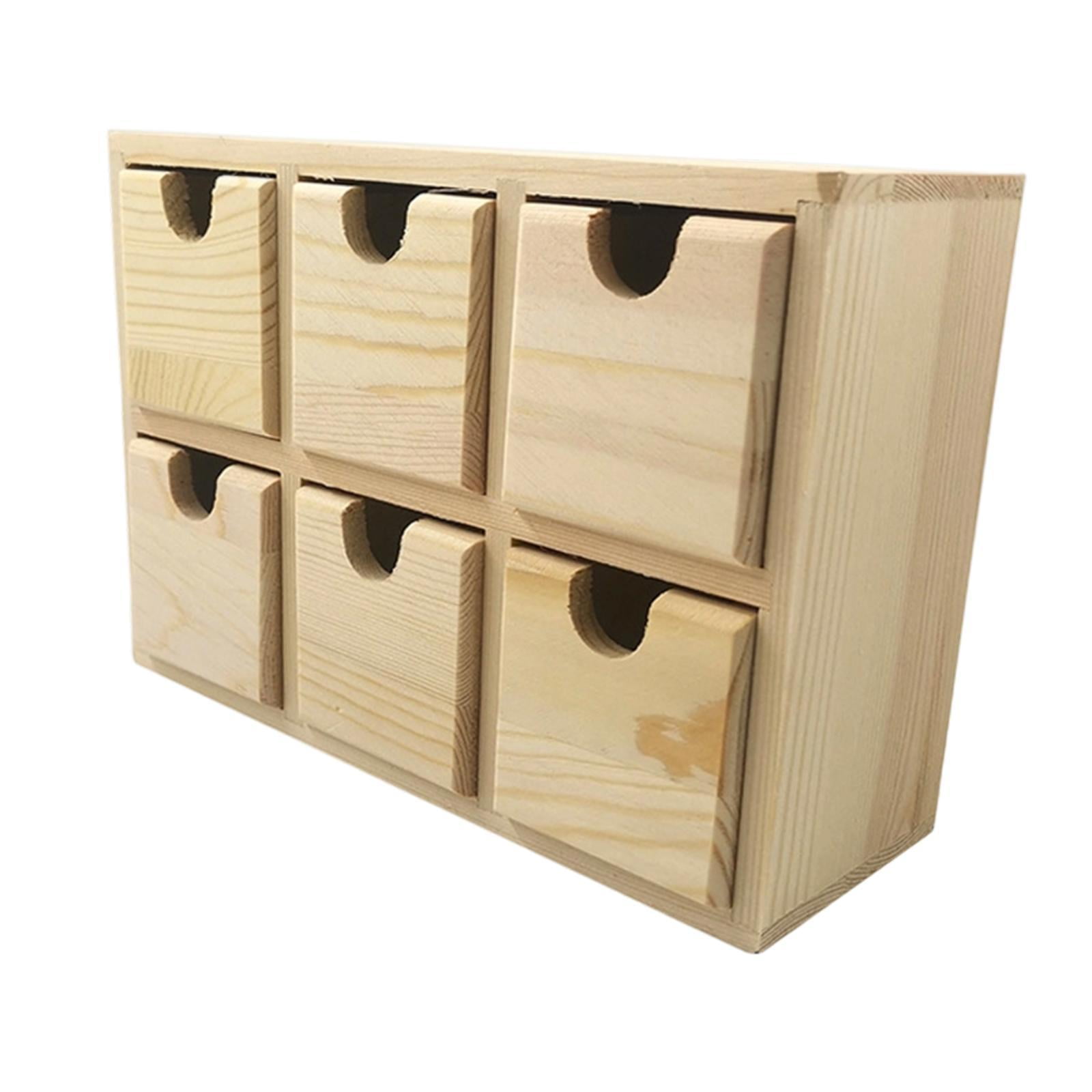 QSTDGVPW Small Drawer Storage Box Craft Mini Cabinet for Desk Living Room Accessories