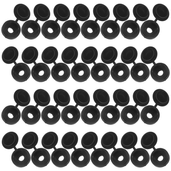HEMOTON 400PCS Plastic Hinged Screw Covers Caps for Protecting Screw Heads and Washers