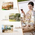 thumbnail image 7 of RADIATA 6 Pcs Boho Outdoor Furniture Set with Ice Bucket Wicker Patio Lounge Sofa Chair, Cream, 7 of 7