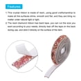 thumbnail image 4 of Unique Bargains 3 Pcs Garniture en Résine Strass 3 Verges Autocollants Rubans Diamant Rose Rouge Bandes de Strass Ruban, 4 of 7