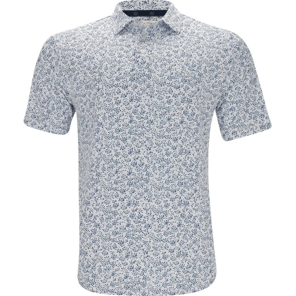 Ben Hogan Confetti Print Bright White Shirt Men XL