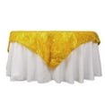thumbnail image 5 of Efavormart 72" Gold Metallic Fringe Shag Tinsel Square Polyester Table Overlay, 5 of 5