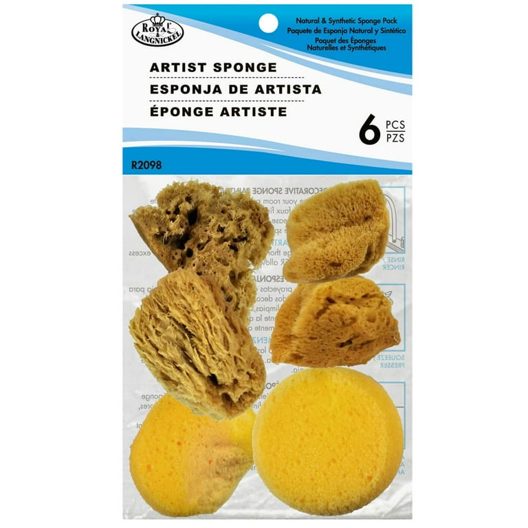 Royal Brush Craft Sack Natural Sea Sponges, 6/Pkg. 