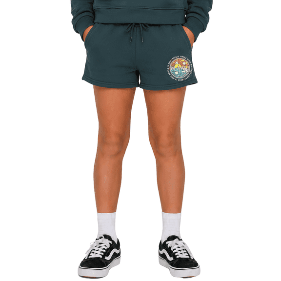 Maui and Sons Chaser Smoke Colored Fleece Lounge Shorts Inspired by California Surf Culture & Designed for Everyday Comfort