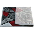 thumbnail image 3 of YHSF Modern Contemporary Area Rug for Living Room, Bedroom, and Office – Elegant Thick Carpet for Dining Room, Kitchen, & Hallways – Washable - Home Decor - Water Repellent - Red (2x3 Feet), 3 of 3
