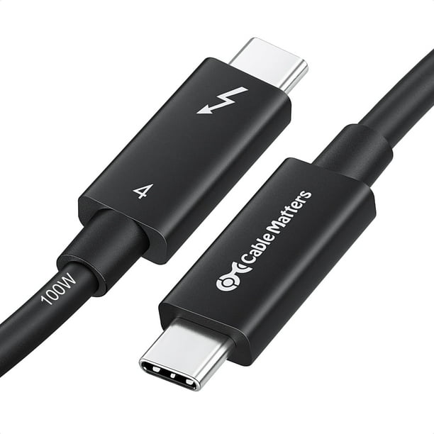 Cable Thunderbolt 4 Matters de 40 Gbps, 2 m con carga de 100 W