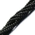 thumbnail image 4 of Segolike 3x6mm Black Volcanic Gemstone Loose Beads 15'' Round 3 Pcs, 4 of 4