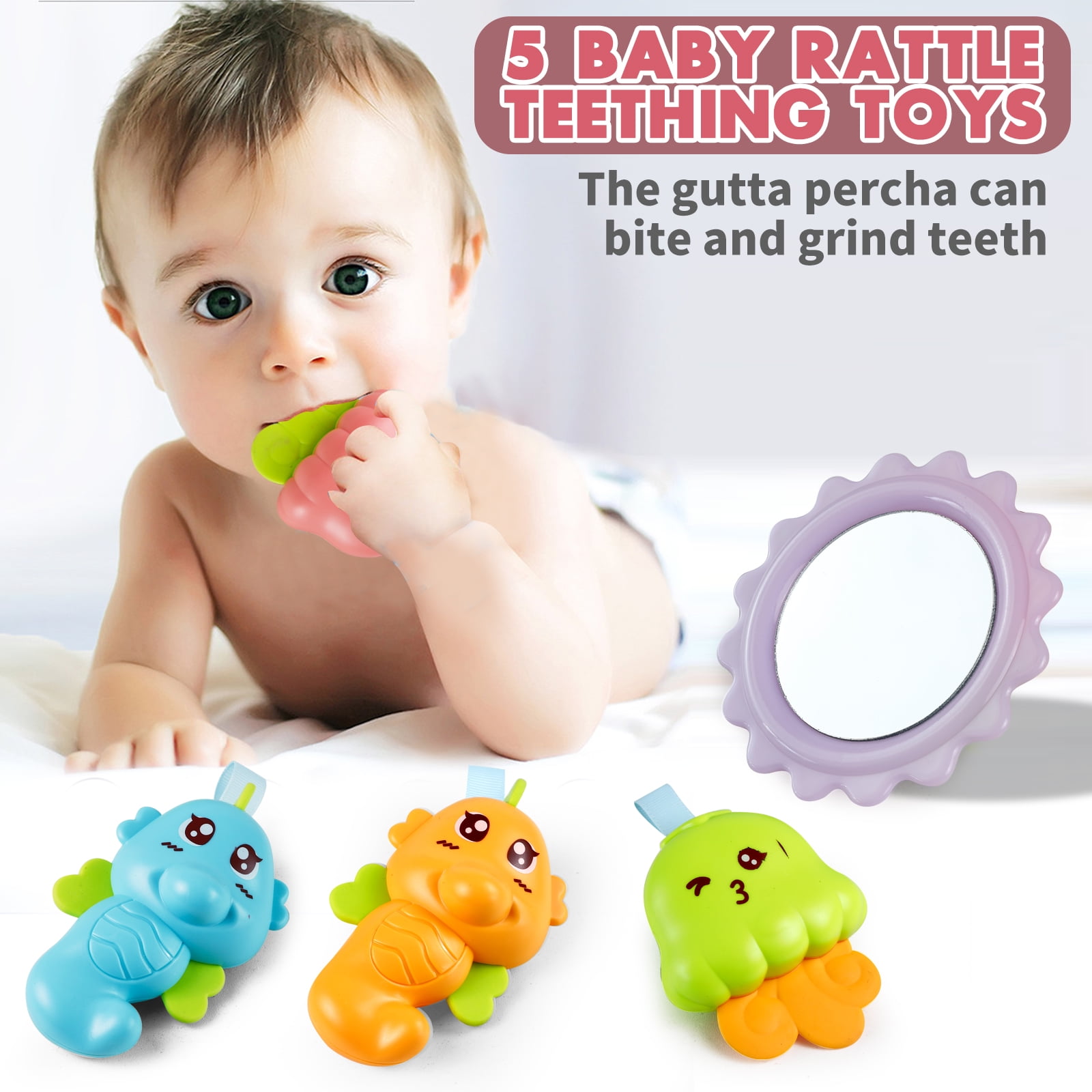 Baby Play Mat Baby Gym Funny Play Piano Tummy Time Baby Activity Gym Mat with 5 Infant Learning Sensory Baby Toys, Music and Lights Boy & Girl Gifts for Newborn Baby 0 to 3 6 9 12 Months
