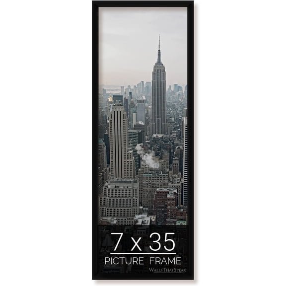 7x35 Black Picture Frame for Puzzles Posters Photos or Artwork
