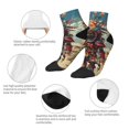 thumbnail image 5 of Naloa Tribal Futuristic Warrior Ankle Socks for Women Non Slip Socks No Show Socks Classic Low Cut Casual Socks Casual Socks, 5 of 7