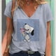 thumbnail image 1 of T-shirt imprimé SnoAmendments pour femmes, haut à la mode, motif minimaliste, vêtements de rue décontractés pour femmes, été, nouveau, 1 of 4