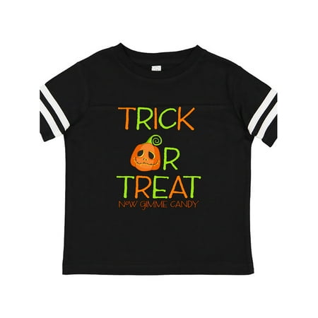 

Inktastic Trick or Treat Now Gimme Candy with Halloween Pumpkin Gift Toddler Boy or Toddler Girl T-Shirt